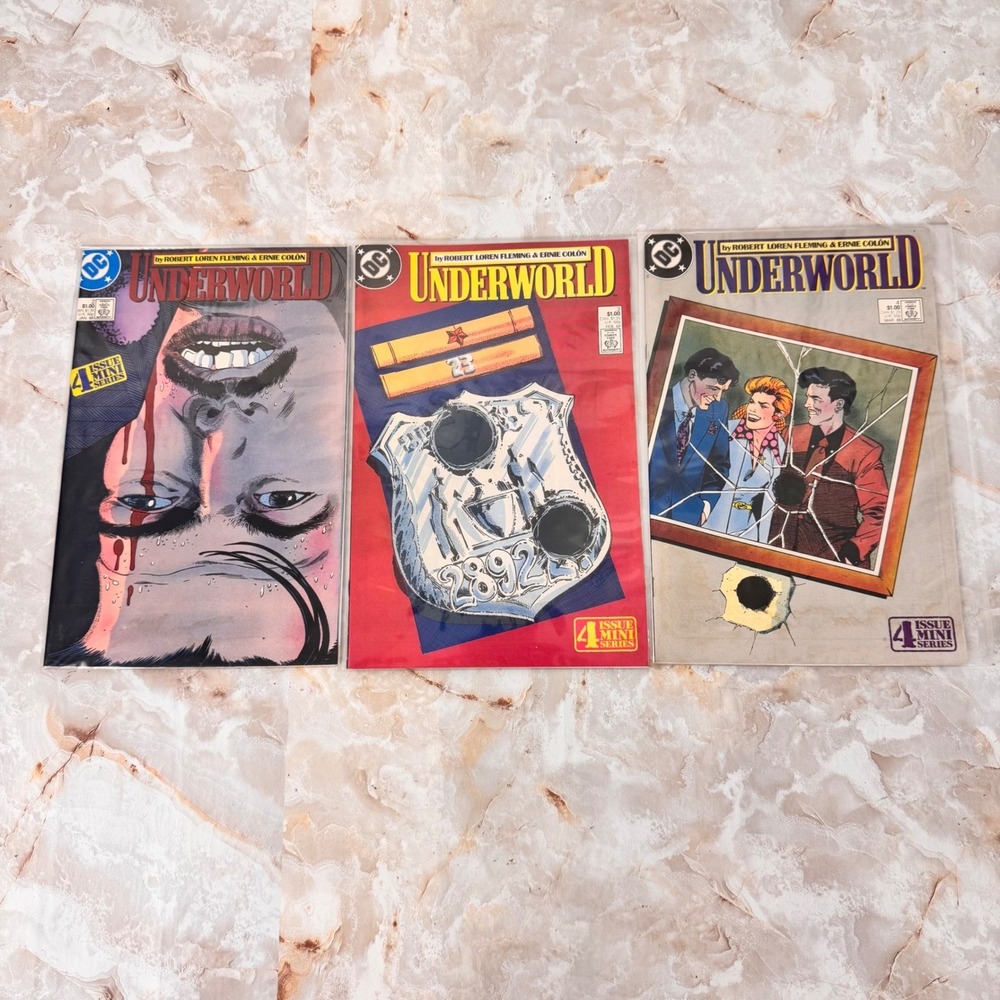 DC Comics Underworld Comic Books Multicolor Mixed Lot Vintage 1987-1988 80s